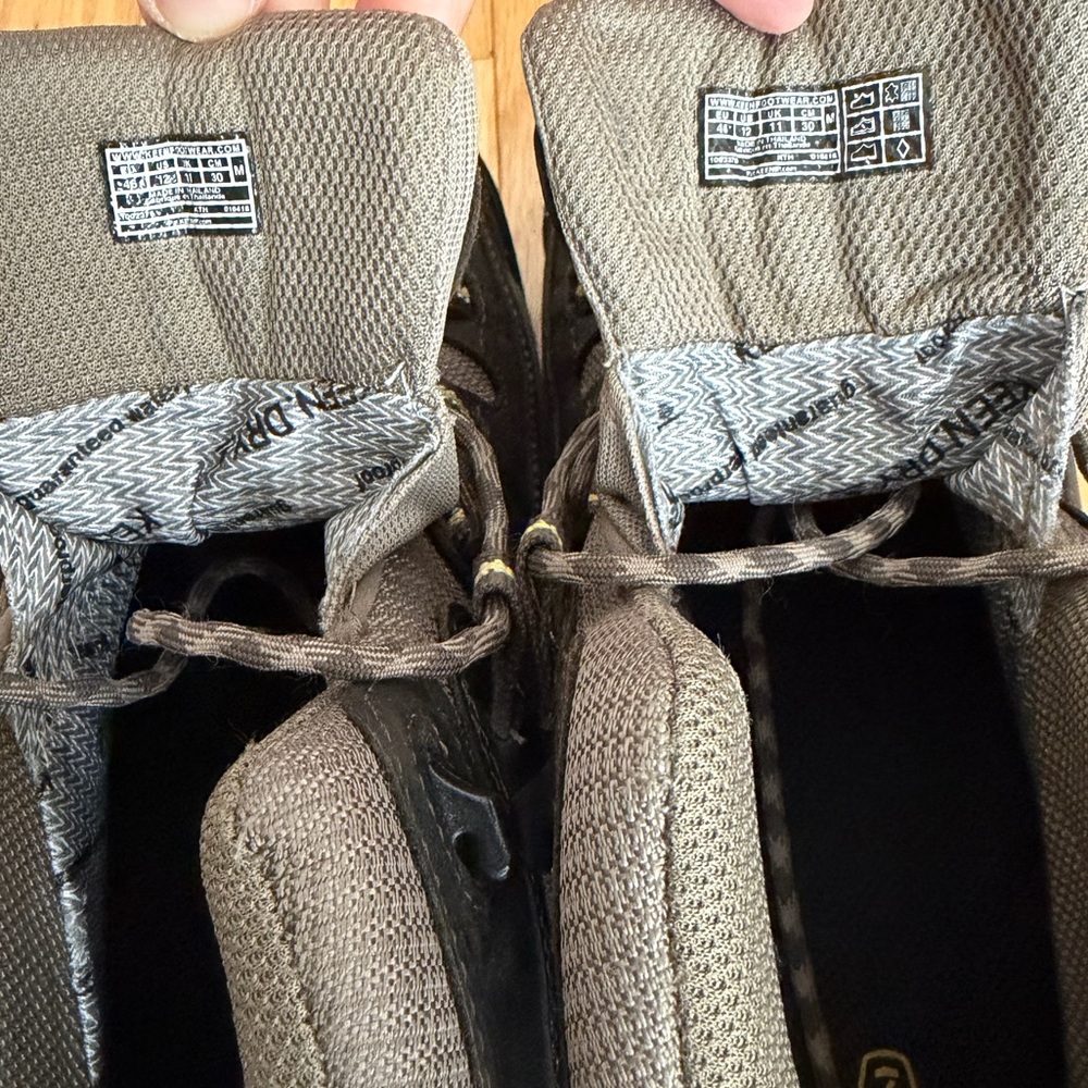 KEEN Men's Black/Olive Targhee II Hiking Boots Size 12 - Picture 5 of 6